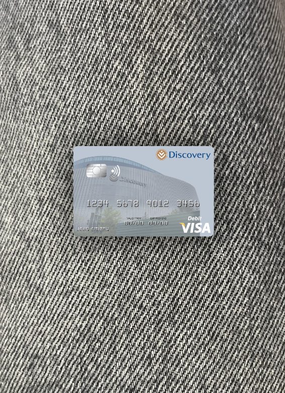 Download South Africa Discovery Limited visa debit card photolook front Photoshop template